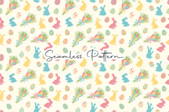 Easter Bunny Eggs Seamless Pattern Product Image 1