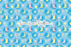 Colorful Easter Boots Seamless Pattern Product Image 1