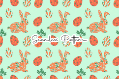 Carrot Bunny Easter Seamless Pattern Product Image 1