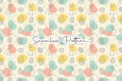 Easter Bunny Eggs Seamless Pattern Product Image 1
