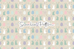 Cute Easter Bunny Eggs Seamless Pattern Product Image 8