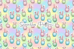 Pastel Easter Bunny Eggs Seamless Product Image 5