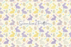 Geometric Bunny Easter Seamless Pattern Product Image 1
