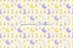 Pastel Bunny Eggs Seamless Pattern Product Image 1