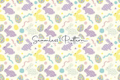 Pastel Bunny Eggs Seamless Pattern Product Image 1
