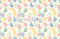 Pastel Bunny Eggs Seamless Pattern Product Image 1