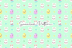 Cute Bunny Egg Easter Seamless Pattern Product Image 1