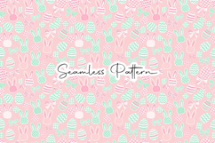 Pastel Easter Bunny Eggs Seamless Product Image 7