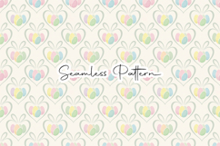 Pastel Bunny Egg Easter Seamless Pattern Product Image 1