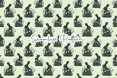 Botanical Bunny Spring Seamless Pattern Product Image 1