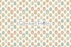 Pastel Bunny Egg Easter Seamless Pattern Product Image 1