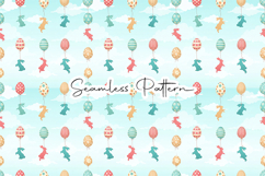 Easter Bunny Balloon Seamless Pattern Product Image 1