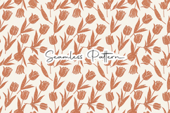 Glitter Tulip Floral Seamless Pattern Product Image 1