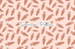 Rose Gold Glitter Carrot Seamless Pattern Product Image 1
