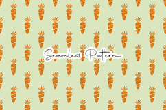 Glitter Carrot Spring Seamless Pattern Product Image 1