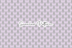 Minimal Easter Bunny Seamless Pattern Product Image 1