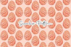 Coral Marble Easter Eggs Seamless Pattern Product Image 1