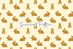 Glitter Bunny Easter Seamless Pattern Product Image 6