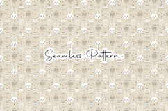 Cute Easter Bunny Eggs Seamless Pattern Product Image 1