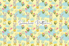 Cute Easter Bunny Seamless Pattern Product Image 7