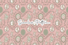 Vintage Bunny Easter Seamless Pattern Product Image 1