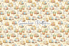 Rustic Bunny Eggs Easter Seamless Pattern Product Image 1