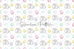 Sleeping Bunny Easter Seamless Pattern Product Image 1