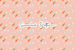 Cute Easter Bunny Chick Seamless Pattern Product Image 6
