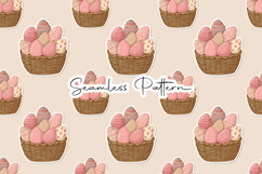 Easter Eggs Bunny Seamless Pattern Product Image 7