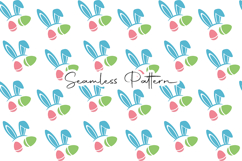 Bunny Ears Easter Eggs Seamless Pattern Product Image 1
