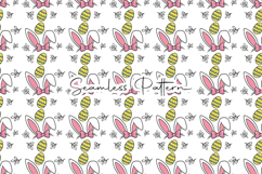 Bunny Ears Eggs Seamless Easter Pattern Product Image 1