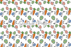 Easter Eggs Carrots Seamless Pattern Product Image 1
