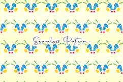 Colorful Bunny Ears Easter Seamless Pattern Product Image 1