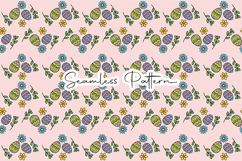 Floral Easter Eggs Seamless Pattern Product Image 1