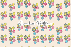 Cute Easter Eggs Seamless Pattern Product Image 1