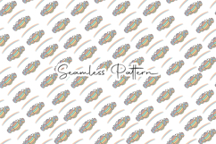 Rainbow Easter Eggs Seamless Pattern Product Image 1