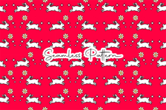 Running Bunny Easter Seamless Pattern Product Image 1