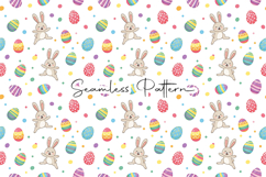 Cute Easter Bunny Egg Seamless Pattern Product Image 8