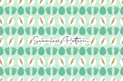 Bunny Footprints Easter Seamless Pattern Product Image 1