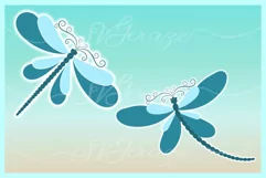 Dragonfly Mandala Zentangle Bundle Svg Dxf Eps Png Pdf Files - Free Design of The Week Product Image 3