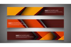 Set banner background for your design. vector graphic design Product Image 1