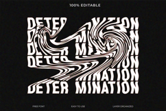Abstract Swirl Liquid Text Effect Product Image 1