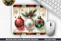 Mouse Pad Sublimation - Christmas Mouse Pad PNG Design Product Image 1