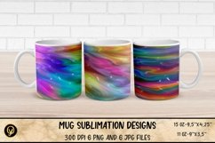 Mug Sublimation Designs , Abstract Glossy Sublimation Mug Product Image 1