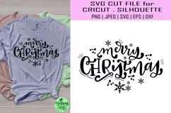 Merry christmas svg, Merry christmas svg, Christmas sign svg Product Image 1
