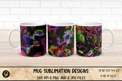 Mug Sublimation Designs , Abstract Glossy Sublimation Mug Product Image 1