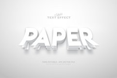 Editable text effect, paper text Product Image 1