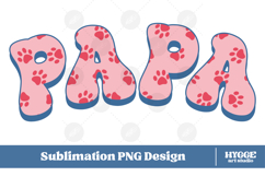 American Papa 4th of July USA Cat Dog Paw DTF Sublimation Product Image 1