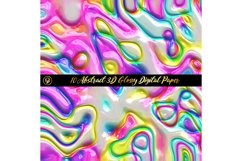 Abstract 3D Glossy Digital Papers 1 Product Image 5