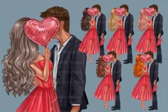 Valentine's Day Clipart, Love Couple Clip Art Product Image 6